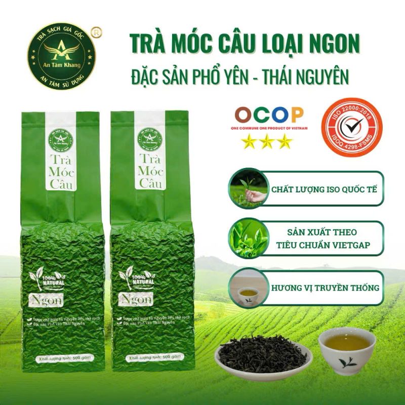 Trà Móc Câu Thái Nguyên Ngon - Trà An Tâm Khang - Chè Xanh Truyền Thống 200g – 500g - 1kg